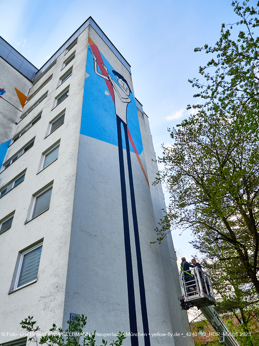 05.05.2023 - Graffiti am Karl-Marx-Ring 75 in Neuperlach